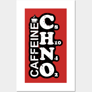 Chemical Symbol of Caffeine Posters and Art